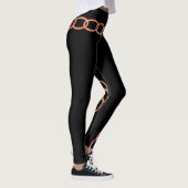 Funny Liebe Lock Key Quote Link Black Leggings (Rechts)