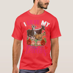 Funny Liebe Meine Niedlichen Damen Drei Niedliche T-Shirt