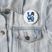Funny Liebe Messy Bun Para Squad Puzzle Autismus A Button (Beispiel)
