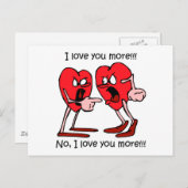 Funny Liebe Postkarte (Vorne/Hinten)