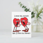 Funny Liebe Postkarte (Stehend Vorderseite)