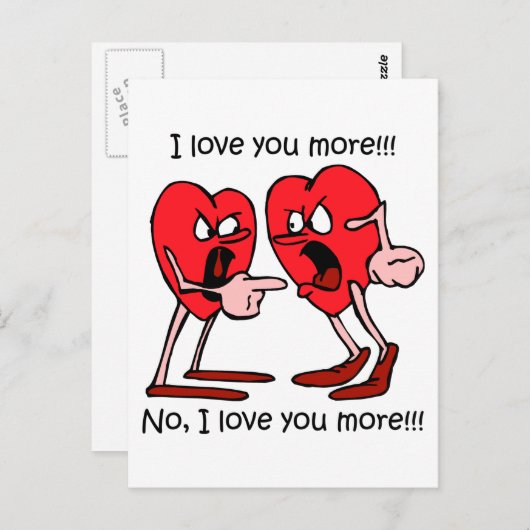 Funny Liebe Postkarte (Vorne/Hinten)