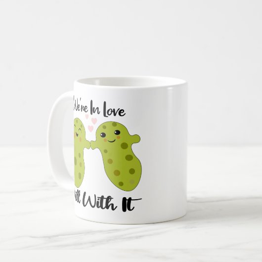 Funny Liebe Pun Tasse - Romantische Sonnen (Vorderseite Links)