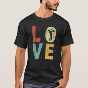 Funny Liebe Saxophone Musiker Jazz Music 90S Retro T-Shirt