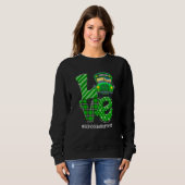Funny Liebe School Busfahrer Happy St Patrick's Da Sweatshirt (Vorne ganz)
