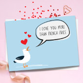 Funny Liebe Sie mehr als Französisch Fries Valenti Karte