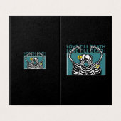 Funny Liebe Skeleton Jubiläumskarte (Außenseite Aufgefaltet)