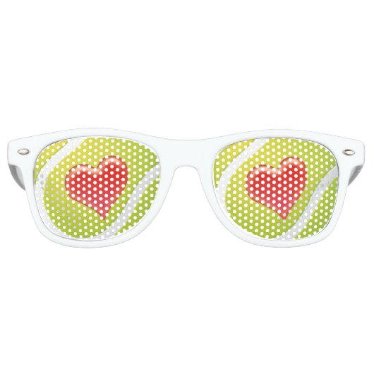 Funny Liebe Tennis Geschenk | Sportfan Sonnenbrille (Vorderseite)