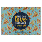 Funny Liebe Triangle Retro Italienische Pizza Must Schneidebrett (Vorderseite)