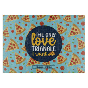 Funny Liebe Triangle Retro Italienische Pizza Must Schneidebrett