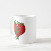 Funny Liebe Valentine Kaffeetasse (Vorderseite Links)