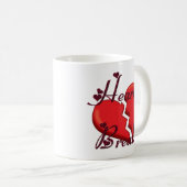 Funny Liebe Valentine Kaffeetasse (VorderseiteRechts)