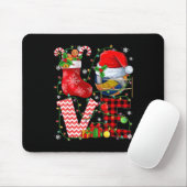 Funny Liebe Volleyball Ball Weihnachtsmannmütze We Mousepad (Mit Mouse)