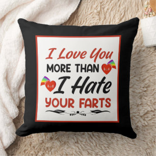 Funny Liebe word art Jahrestag Kissen