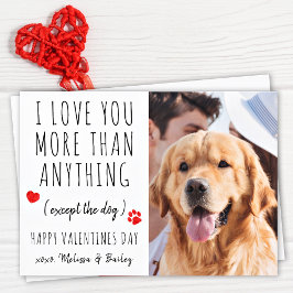 Funny Liebe You Dog Lover Pet Foto Valentinstag Feiertagskarte