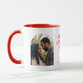 Funny Liebe Zitat Custom Foto und Namen Red Tasse (Links)