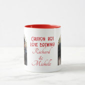 Funny Liebe Zitat Custom Foto und Namen Red Tasse (Zentrum)
