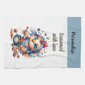 Funny Liebe Zitat Niedliches Hühnchenkochen Geschirrtuch (Horizontal)