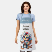 Funny Liebe Zitat Niedliches Hühnchenkochen Schürze (Getragen)