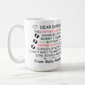 Funny Lieber Daddy Personalisiertes Foto Vatertag Kaffeetasse (Links)