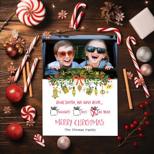 Funny Lieber Santa Naughty Nice We Triday Einladung