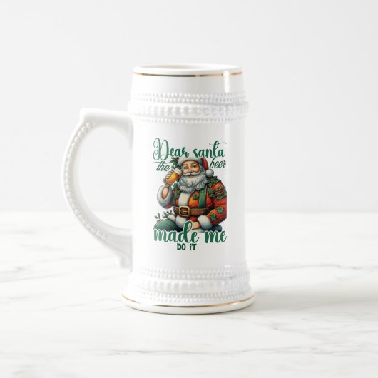 Funny lieber Weihbier Bierglas (Links)