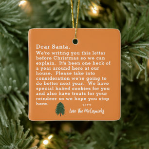 Funny Lieber WeihLetter Familie Personalisiert Keramikornament