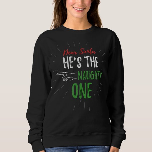 Funny Lieber Weihnachten Das schändliche Weihnacht Sweatshirt (Vorderseite)