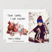 Funny Lieber Weihnachten Ich kann Foto Weihnachten (Vorne/Hinten)