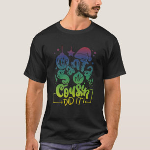 Funny Lieber Weihnachten Mein Cousin hat es Weihna T-Shirt