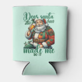 Funny Liebes Weihnachtswort Kunst Dosenkühler (Vorderseite)