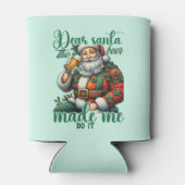 Funny Liebes Weihnachtswort Kunst Dosenkühler (Rückseite)