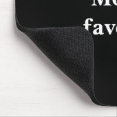 Funny "Lieblingsangebot der Mama" mit weißem Text Mousepad (Ecke)