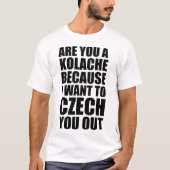 Funny Lieferwagen Line: Kolache CZECH AUSFÜHREN T-Shirt (Vorderseite)
