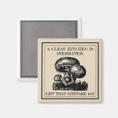 Funny Ließ, dass Shiitake gehen Pilz-Puff Custom Magnet (Vorderseite/Rückseite)