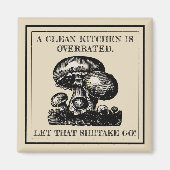 Funny Ließ, dass Shiitake gehen Pilz-Puff Custom Magnet (Vorne)