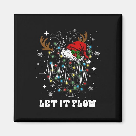 Funny Ließ es fließt Anatomie Herz Herz Herz Nurse Magnet (Vorne)