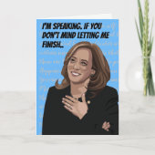 Funny Ließ Kamala Finish Geburtstag Karte (Vorderseite)