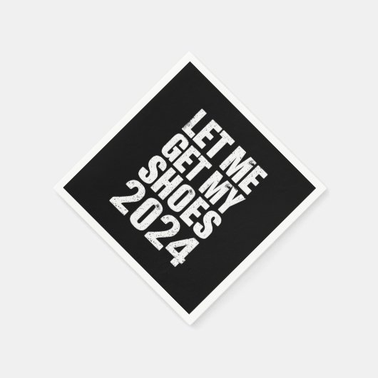 Funny Ließ mir meine Schuhe zu holen Serviette (Ecke)