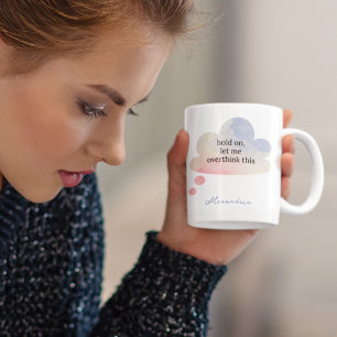 Funny Ließ mir zu überdenken, diese pastellfarbene Kaffeetasse