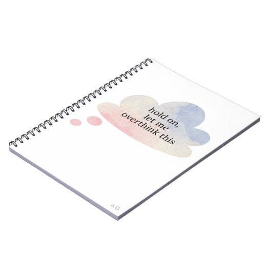 Funny Ließ mir zu überdenken, diese pastellfarbene Notizblock (Linke Seite)