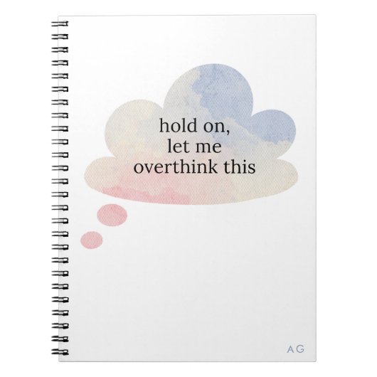 Funny Ließ mir zu überdenken, diese pastellfarbene Notizblock (Vorderseite)