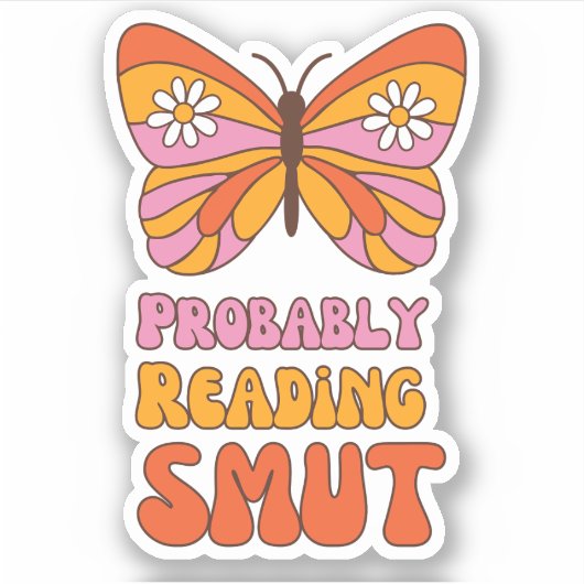 Funny liest wahrscheinlich Smut Aufkleber (Vorderseite)