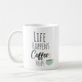 Funny Life bringt Kaffeehilfe Kaffeetasse (Links)