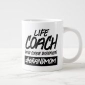 Funny Life Coach .. Hashtag GrandMom Jumbo-Tasse (Rechts)