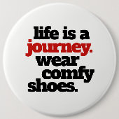 Funny Life ist eine Reise ... Button (Vorderseite)