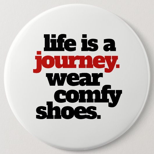 Funny Life ist eine Reise ... Button (Vorderseite)