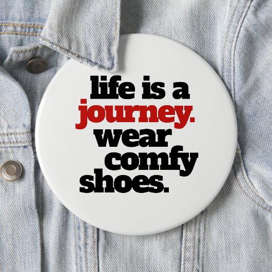 Funny Life ist eine Reise ... Button (Beispiel)