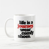 Funny Life ist eine Reise ... Kaffeetasse (Links)