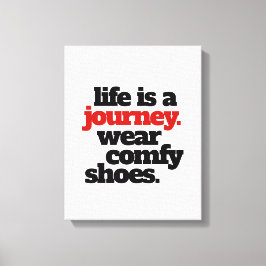 Funny Life ist eine Reise ... Leinwanddruck
